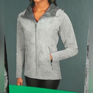 KIRKLAND LADIES SOFTSHELL JACKET Water-repellent Wind-resistant NWT SIZE XL Grey